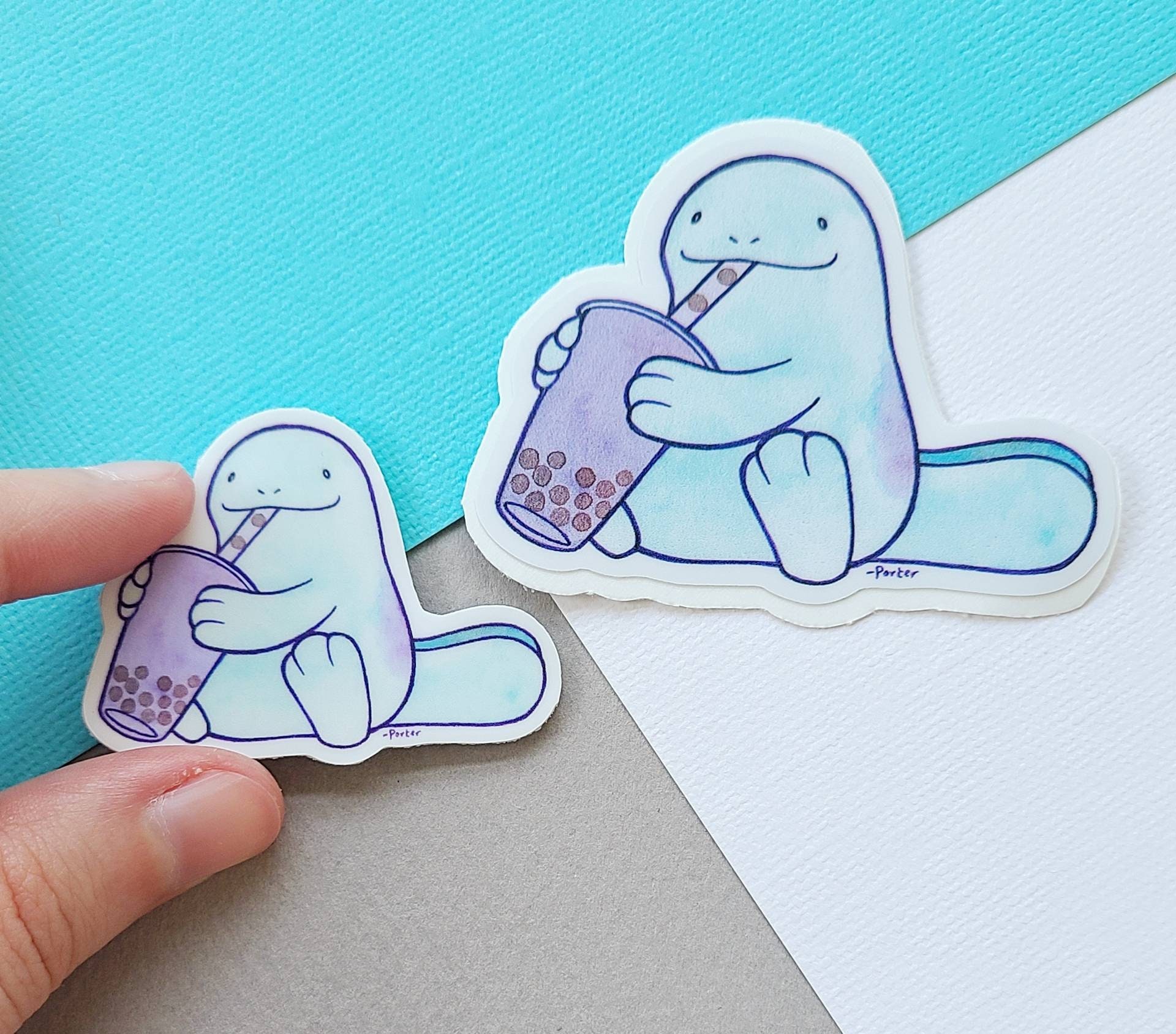 Quagsire Boba Sticker