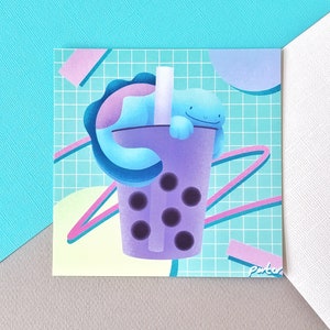 Quagsire Boba Mini Print