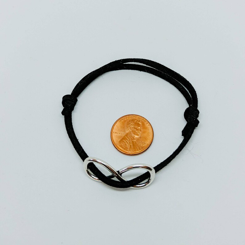 Vegan Suede Bracelet Minimalist Infinity Bracelet
