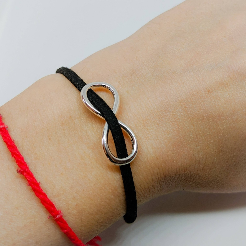 Vegan Suede Bracelet Minimalist Infinity Bracelet