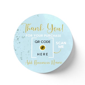 Glossy - Custom QR Code Stickers - 100 Count