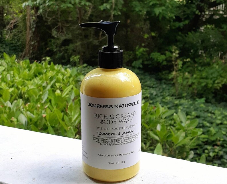 TURMERIC & LEMON Body Wash Turmeric Honey Soap Brightening Etsy
