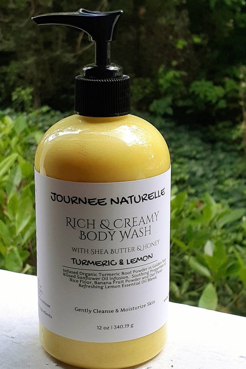 TURMERIC & LEMON Body Wash Turmeric Honey Soap Brightening Etsy