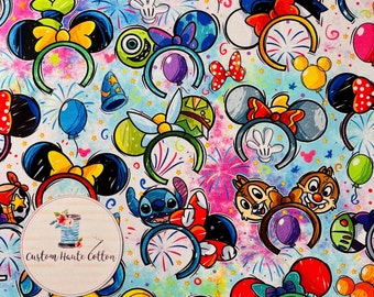 Disney Park Fabric Etsy