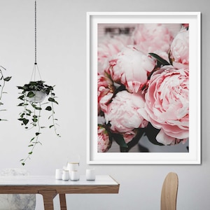 Impresión botánica, decoración del dormitorio de la mujer, impresión de la flor, impresión de la moda, cartel rosa claro, impresión de la belleza, cartel feminista, arte de la pared imprimible, affiche