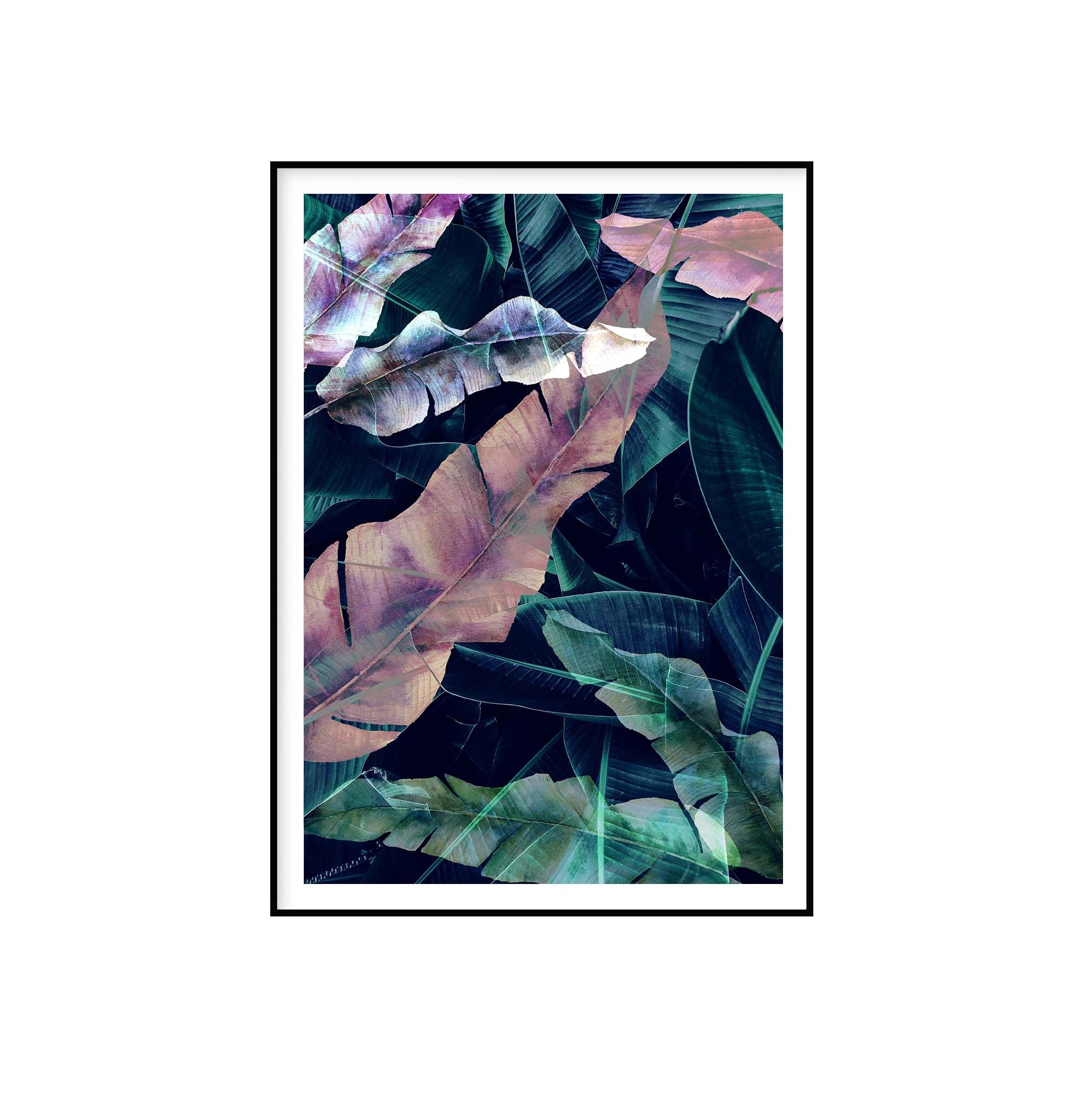 Banana Leaf Banana Leaf Wall Art Banana Leaf Print Abstract Etsy