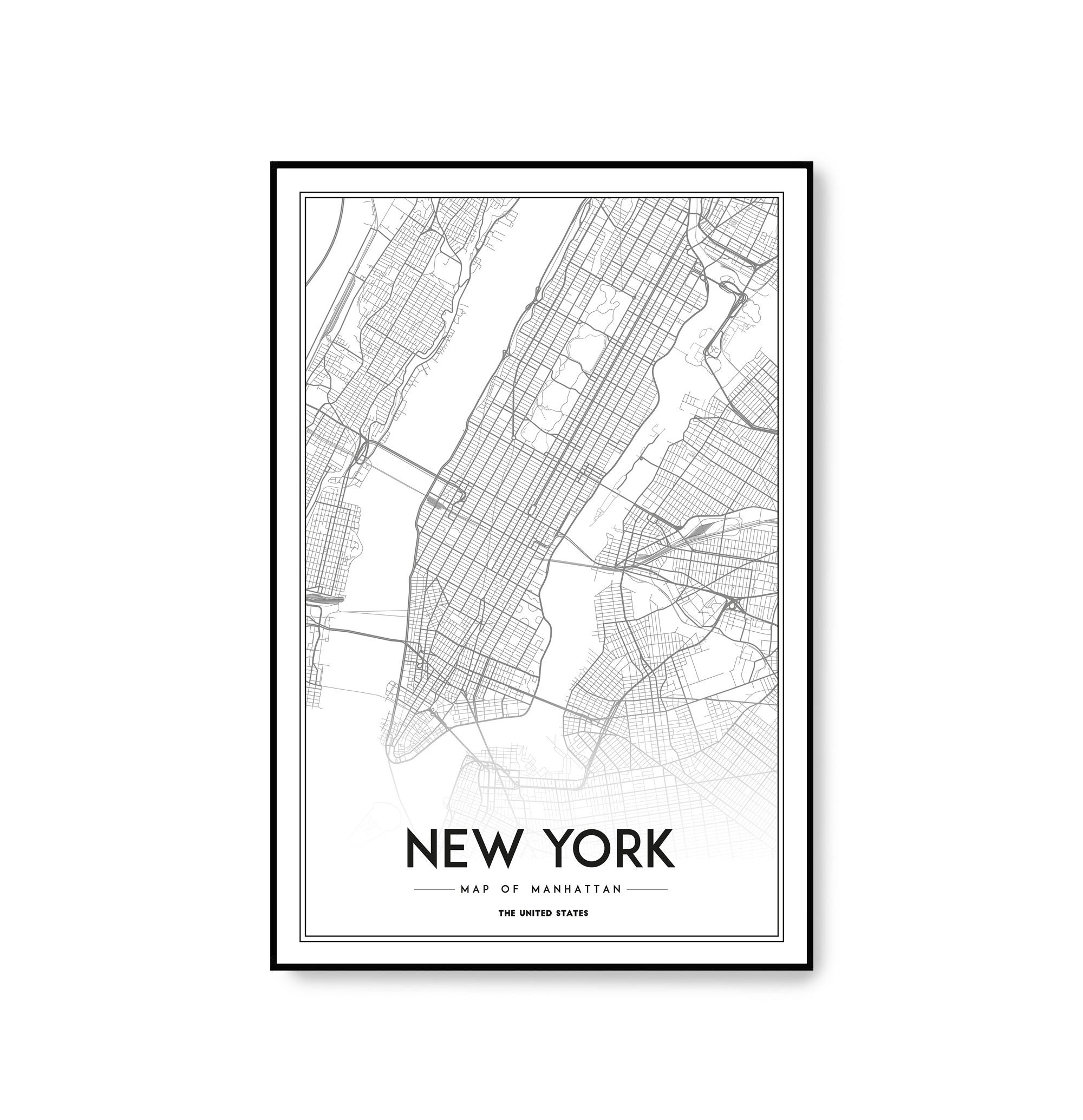 New York Map Print Manhattan NYC - Il Fullxfull.1533385813 Mnh7 