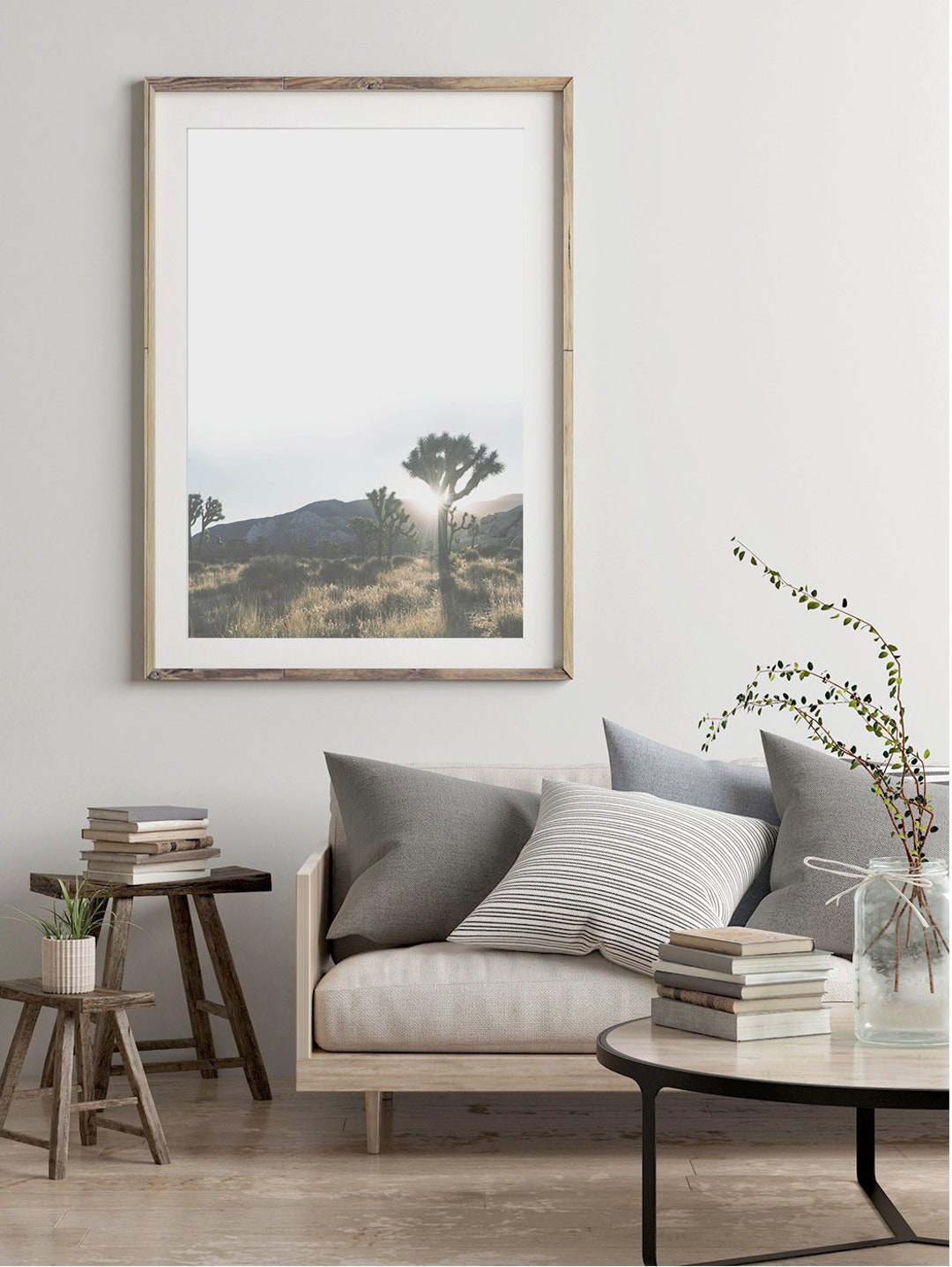 Desert Joshua Tree Modern Prints Mid Century Modern Wall - Etsy