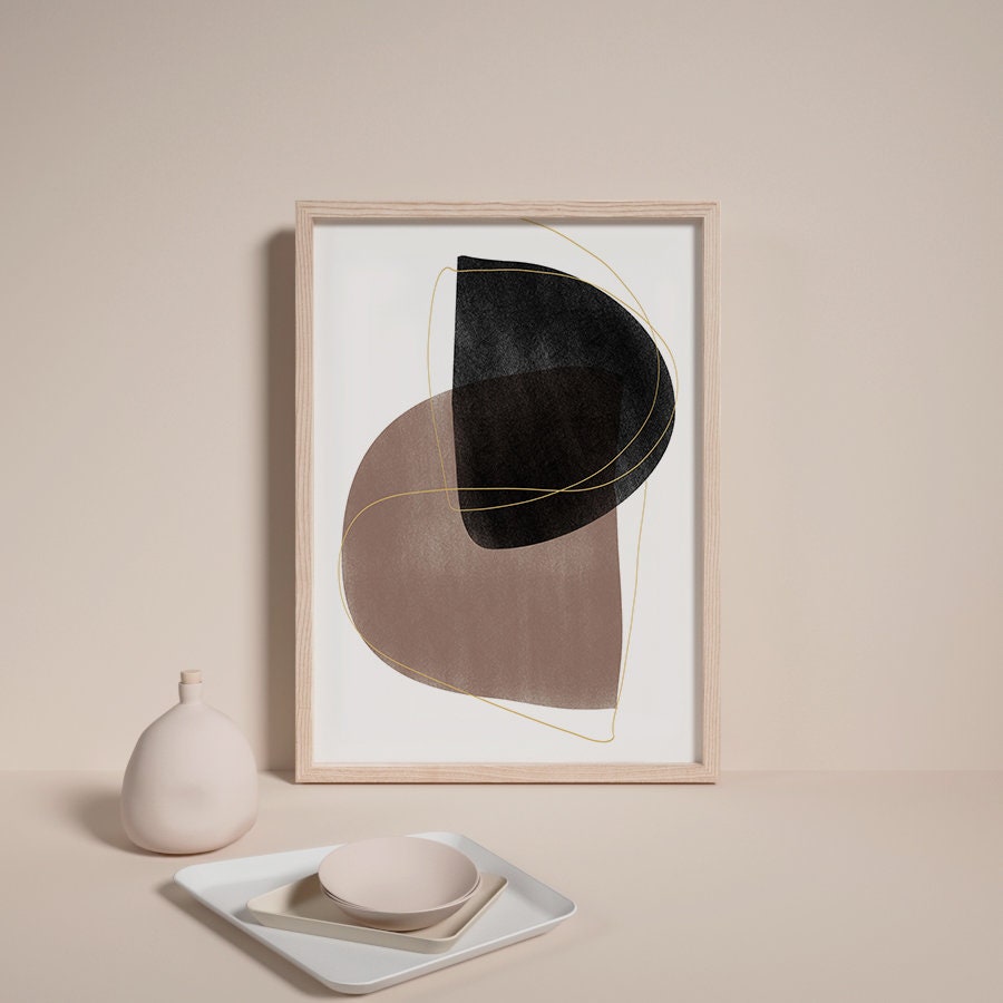 Geometric Printable Wall Art Digital Print Abstract Etsy