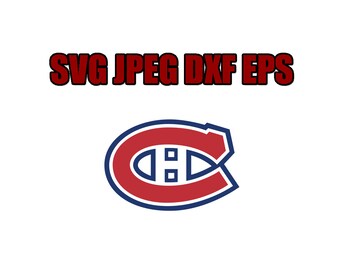 Montreal canadiens SVG File - Vector Design in, Svg, Eps, Dxf, and Jpeg Format for Cricut and Silhouette, Digital download !!!!!!!!!!!!!!!!