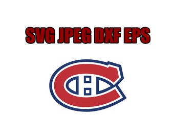 Montreal canadiens SVG File - Vector Design in, Svg, Eps, Dxf, and Jpeg Format for Cricut and Silhouette, Digital download !!!!!!!!!!!!!!!!!