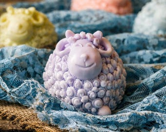 Adorable Sheep Shaped Sheep Milk Soap