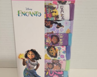 Braguitas ENCANTO para niñas, hechas a mano, paquete de 7, talla 4