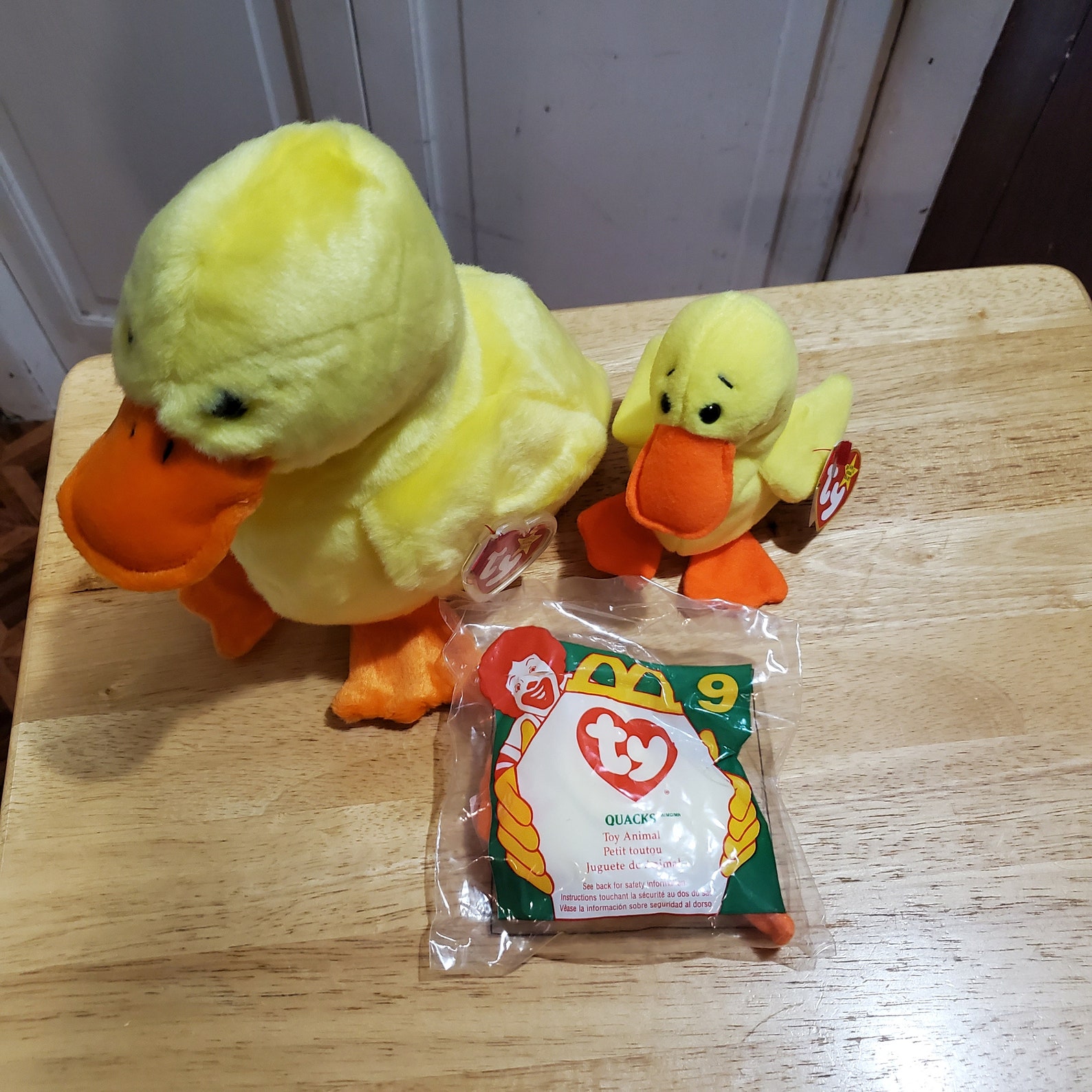 Ty Beanie Buddy Beanie Baby and Teenie Quackers the Duck Etsy