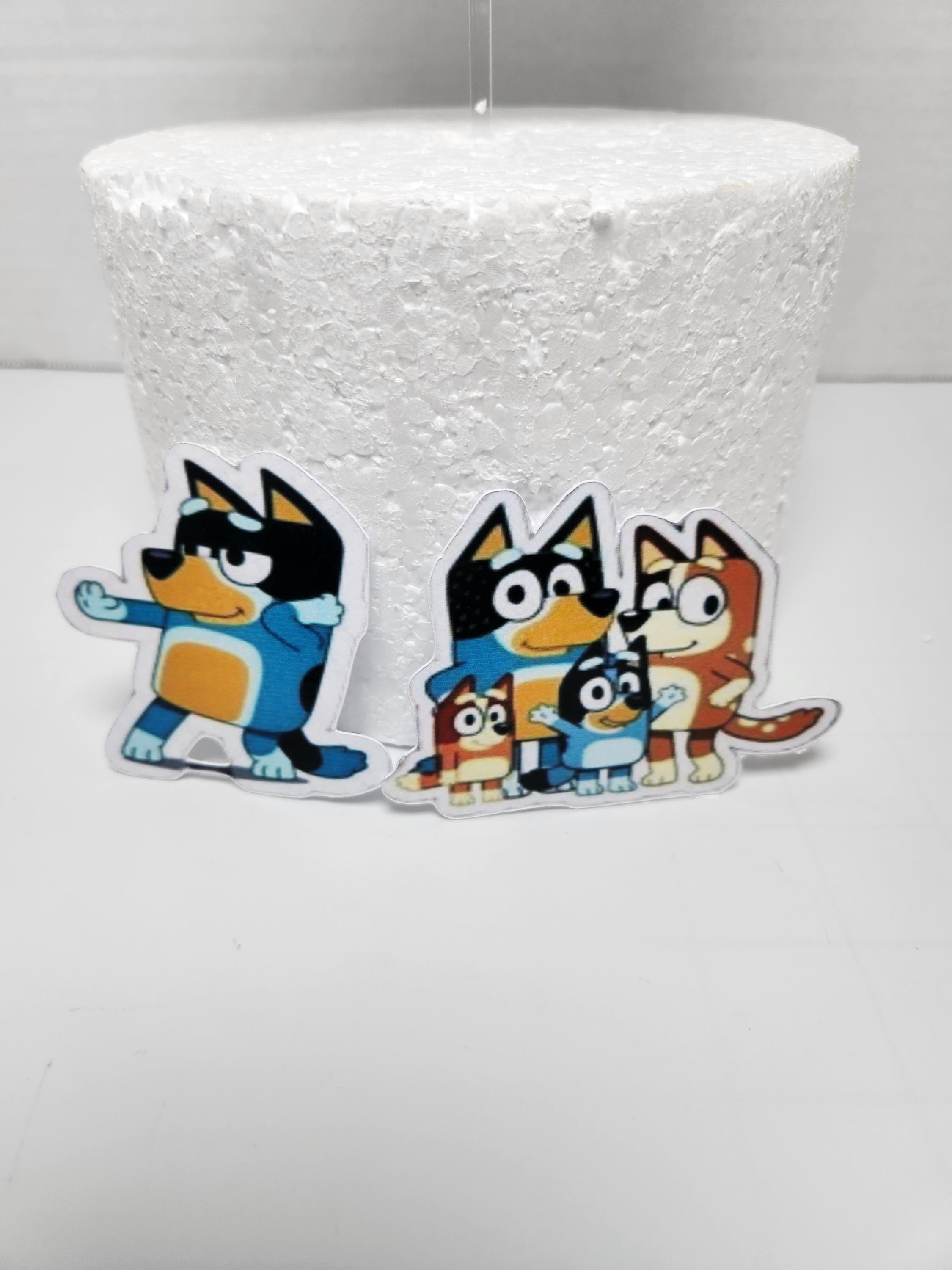 Pink Bluey Cake topper