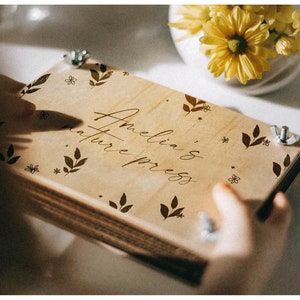 XS-XL Kit di creazione della natura della stampa floreale personalizzata, regalo della figlia creativa, kit di pressatura dei fiori fai-da-te, pressa per erbario extra large