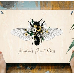 Personalized Wooden Flower Press Kit: Nature Craft Gift
