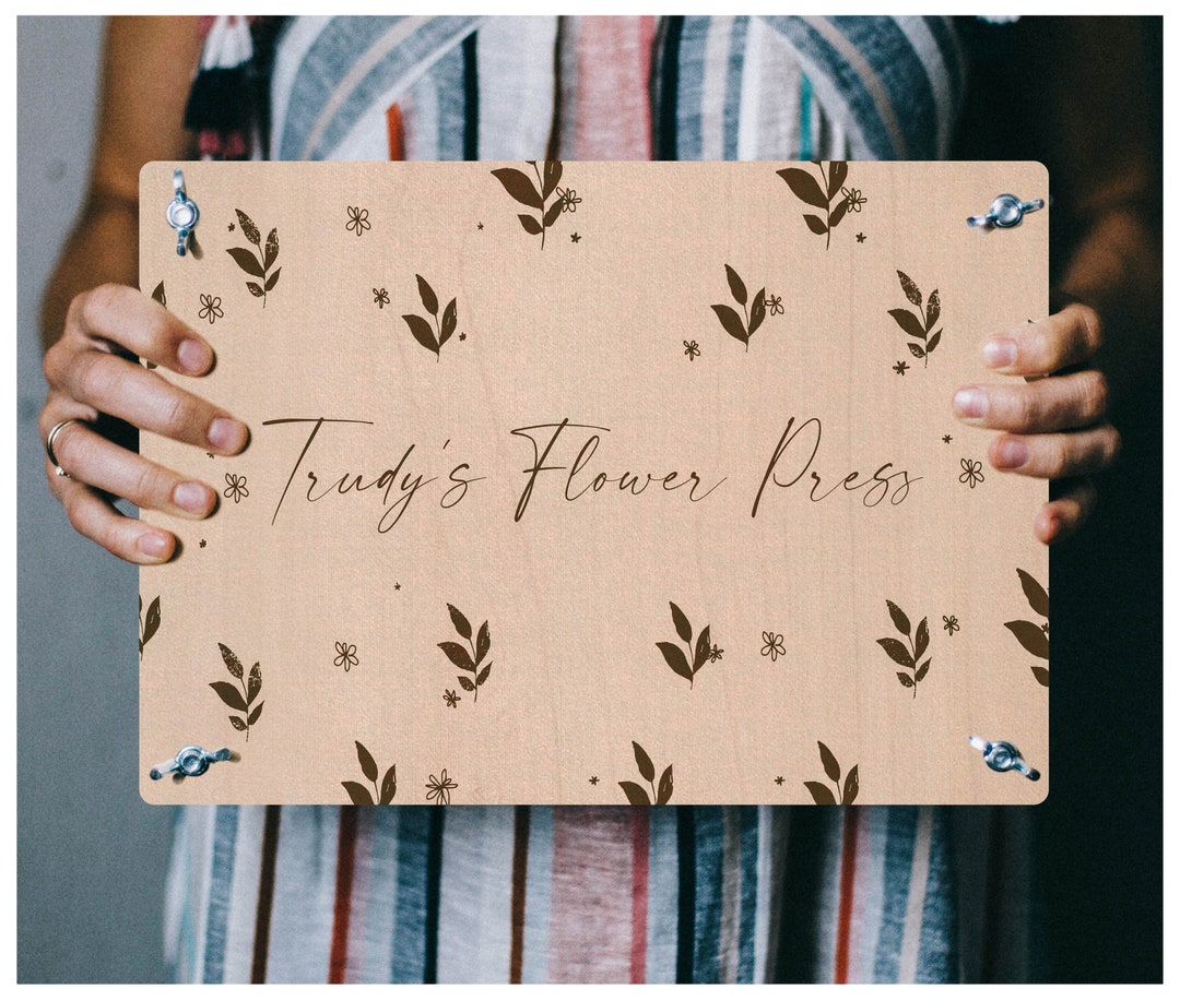 Wooden Flower Press Kit, Personalized Craft Kit Gift, Small to Large Blumenpresse, Herbier Etsy