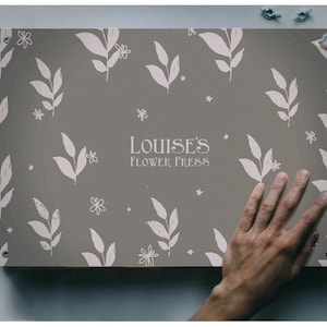 Stein Herbarium Blumenpresse, Personalisiertes Herbst Bastelset Geschenk, Klein bis Groß Herbst Blumenpresse