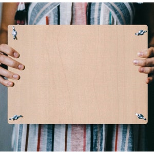 Personalized Wooden Flower Press Kit: Autumn Craft Gift