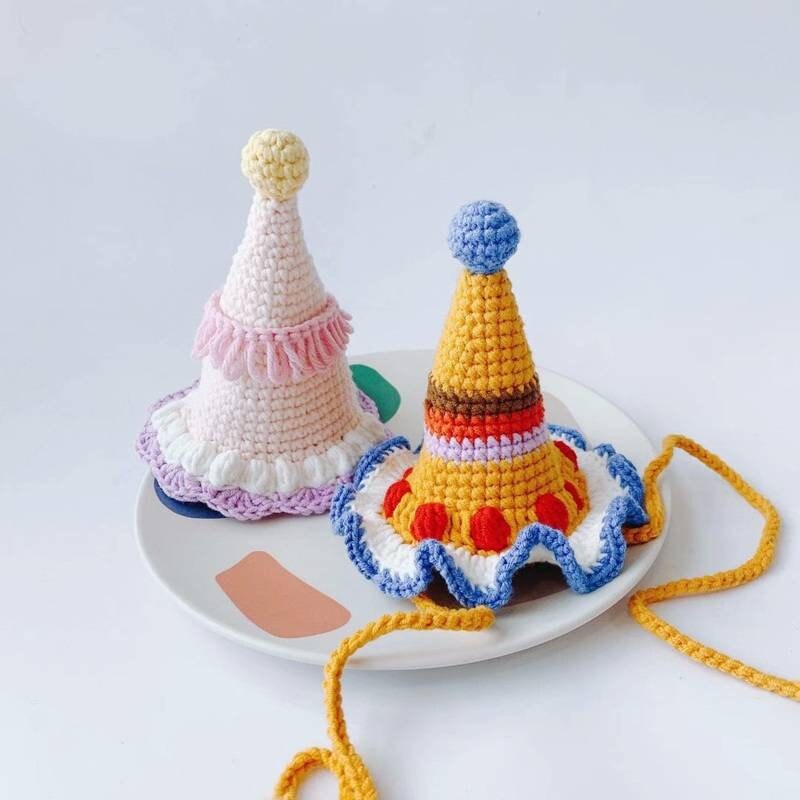 Crochet Colorful Mini Party Hat | Etsy 
