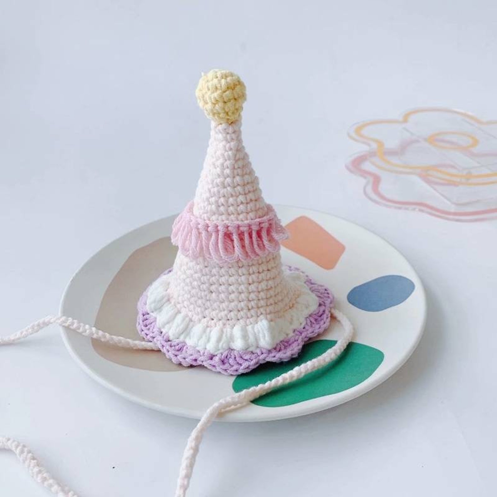 Crochet Colorful Mini Party Hat Etsy