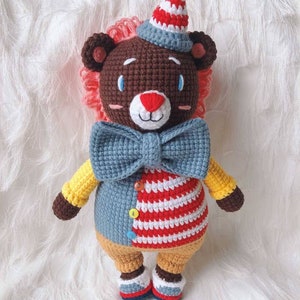 Crochet Amigurumi Clown Toy