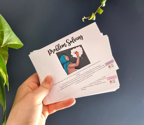 Emotion Regulation DBT Skills Cards // Bear in Mind Cards, DBT, Self-Help for BPD, Anxiety Self-help , Personality Disorder, Mental...