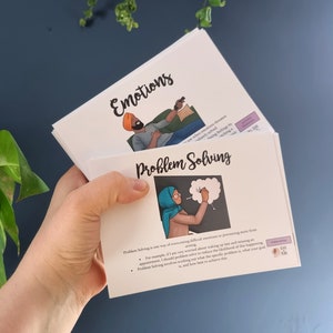 DBT DOUBLE Pack // Houd rekening met kaarten, DBT-vaardigheden, emoties, zelfhulp voor bps, angstzelfhulp, depressie zelfhulp, psychologie cadeau