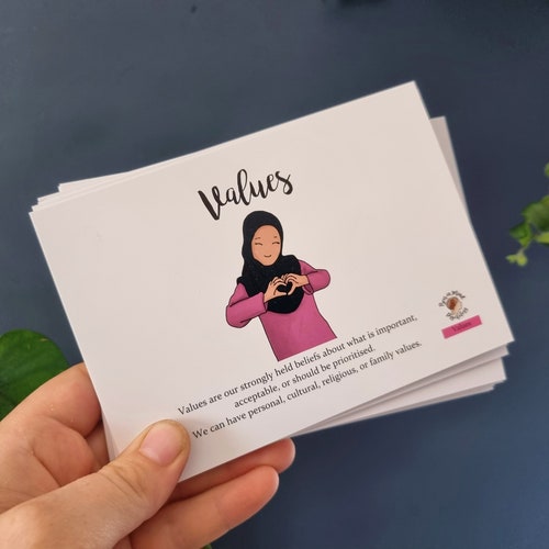 Values Identification Cards // Bear in Mind Cards, Self-Help, Depression, Anxiety, Personality Disorder, Core Values