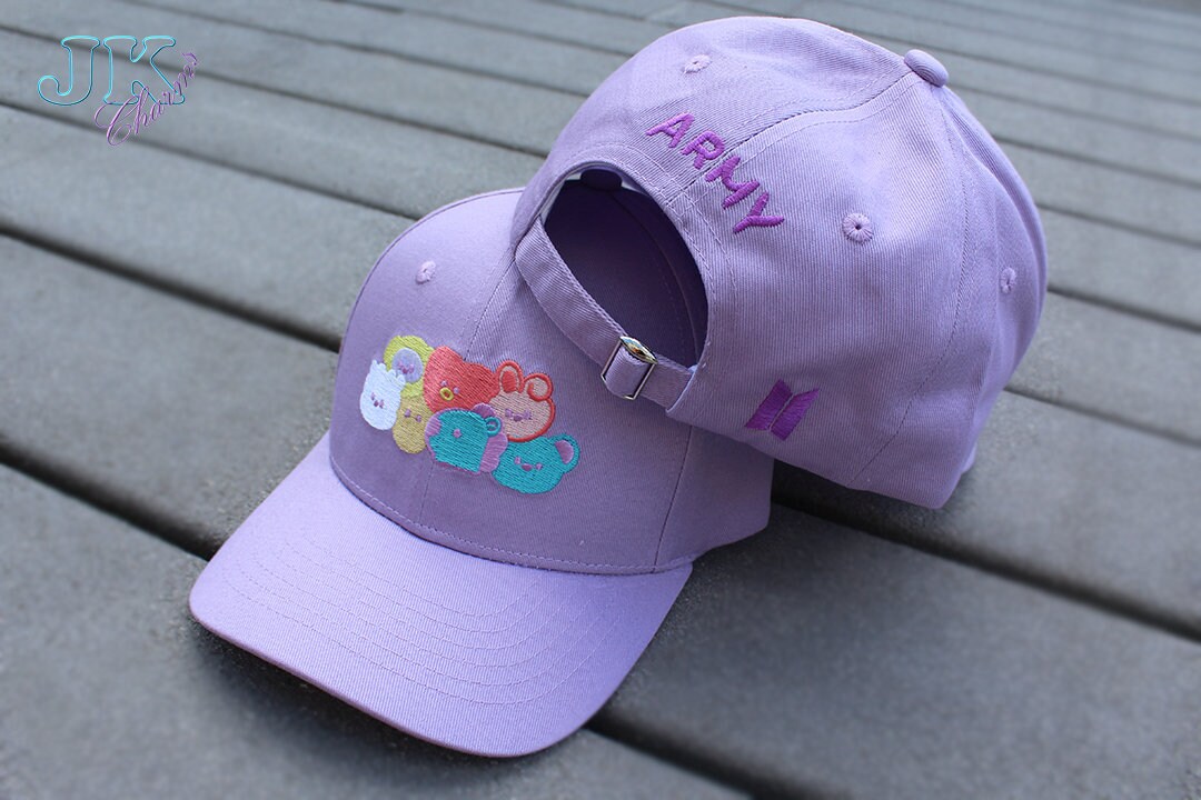 K pop bts baseball cap hat pink Kpop Korean Love Finger Hand Heart Pink Hat Womens  main image 4