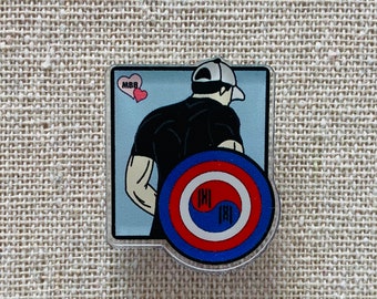 Monsta X Wonho Captain Korea Acryl Pin