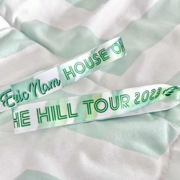 Eric Nam House on the Hill Tour Wristbands {FREE SHIPPING}