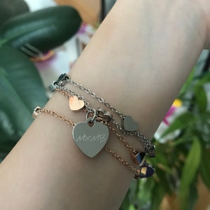 Layered Heart Bracelets (Kpop Logos/Plain)
