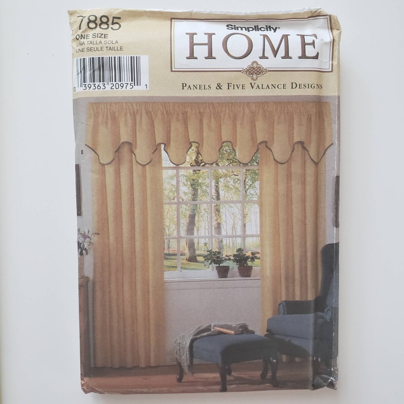 Simplicity Home Sewing Pattern 7885 Curtains Drapes Window Etsy