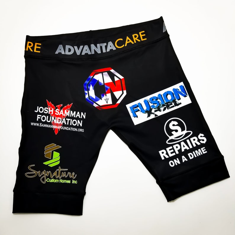Custom BJJ MMA Vale Tudo Shorts Customized Compression Shorts Etsy