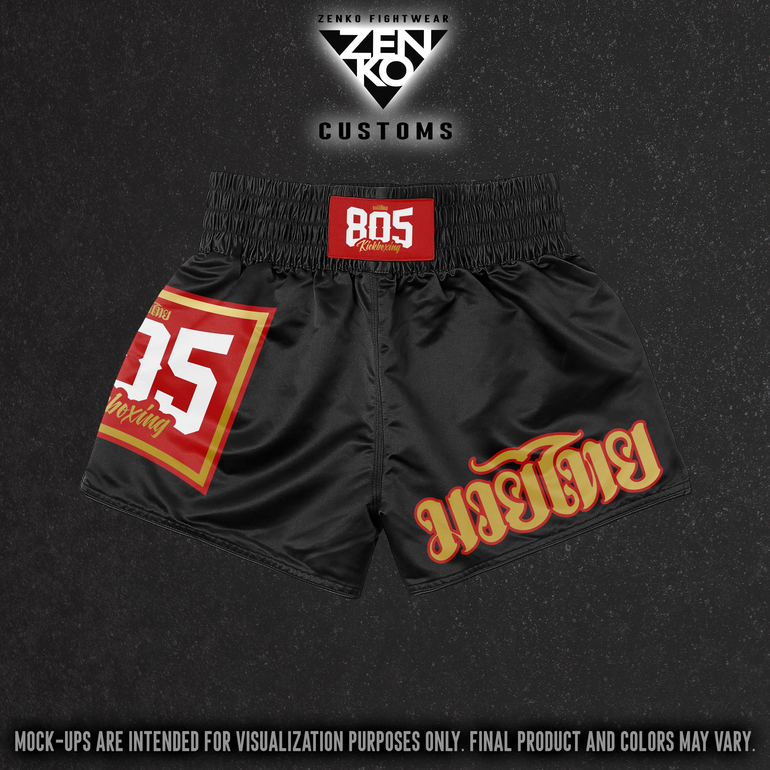 Custom MMA Muay Thai Shorts Customized Sublimated Boxing Kickboxing Fight Shorts Unisex Adult & Youth/Kids Sizes