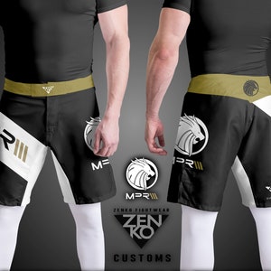 Custom BJJ MMA Fight Shorts Customized Sublimated Grappling Kickboxing Shorts Unisex Adult & Youth/Kids Sizes