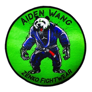 Custom BJJ Gi Patch Customized Sublimated Kimono Patches