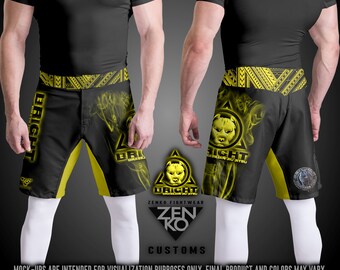 KOMBAT GEAR ボクシングショーツ ブラック Amazon | Hawk Sports アスレチックショーツ 男女兼用 No Gi MMA