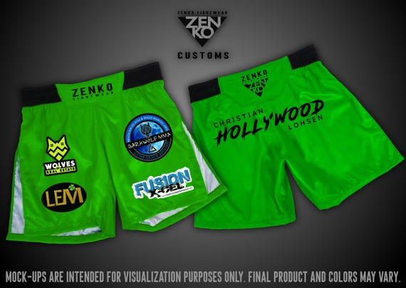 Custom High Split Fight Shorts | Customized Gladiator High