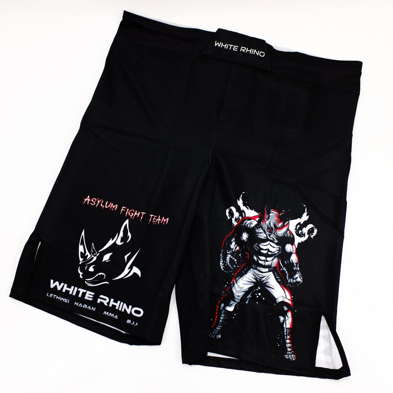 Custom BJJ MMA Fight Shorts Customized Sublimated Grappling Etsy