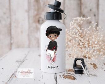 Personalised water bottle, Caspar, kids water bottle, gym water bottle, preschool bottle, drinks bottle, printed bottle