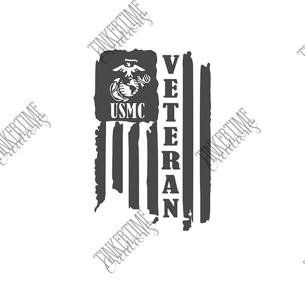 Veteran flag decal