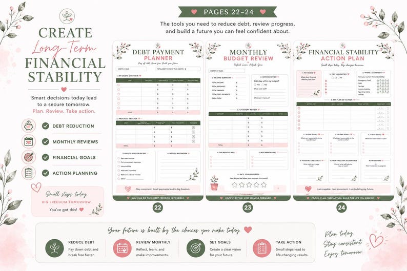 Irregular Income Budget Planner Printable PDF, Variable Income Budget Workbook, Cash Flow Planner, Freelance Budget Tracker image 8