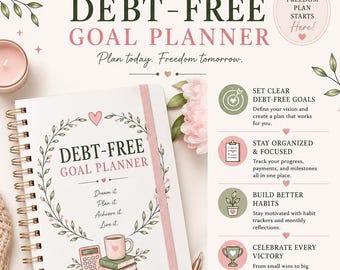 Debt Snowball Tracker Printable, Debt Payoff Planner, Debt Free Journey Workbook, Debt Payment Tracker PDF, Budget Planner