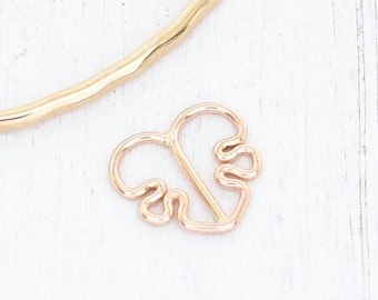 ADD ON - Charm Only - Monstera Leaf Charm, Hand Bent Charm, Handmade in Hawaii with Aloha