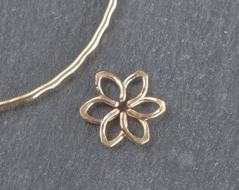 ADD ON - Charm Only - Tiare Flower Charm, Hand Bent Charm, Handmade in Hawaii with Aloha