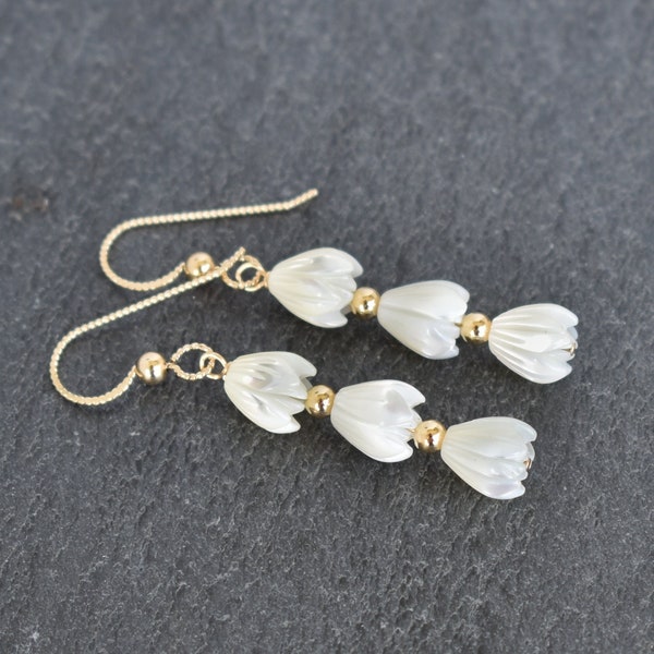 Triple Pikake Earrings