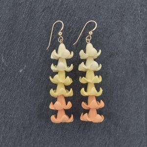 Puakenikeni Flower Earrings: Hawaiian Island Jewelry, Tropical Floral Statement